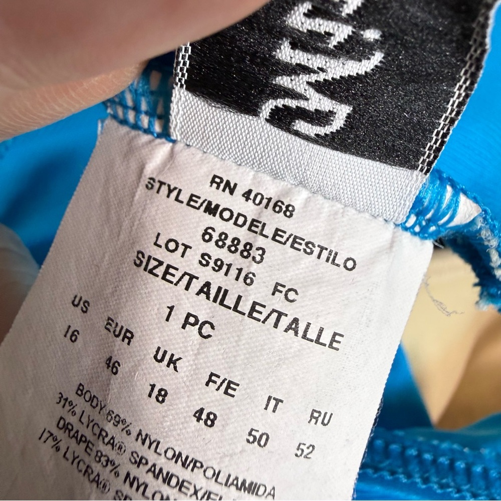 Miraclesuit Pandora Twisted Top 1 Piece Swimsuit‎ Tummy Control Built in Bra 16 - Picture 6 of 7
